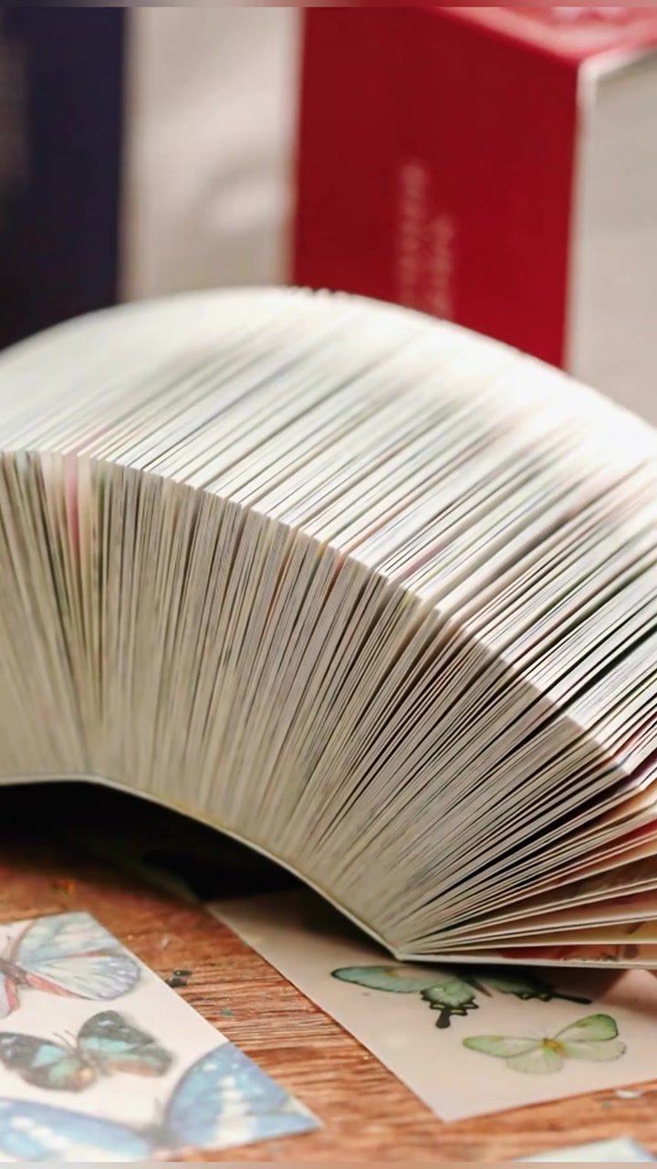 360张素材便签纸手帐拼贴背景纸复古收藏家手账便签本小本子