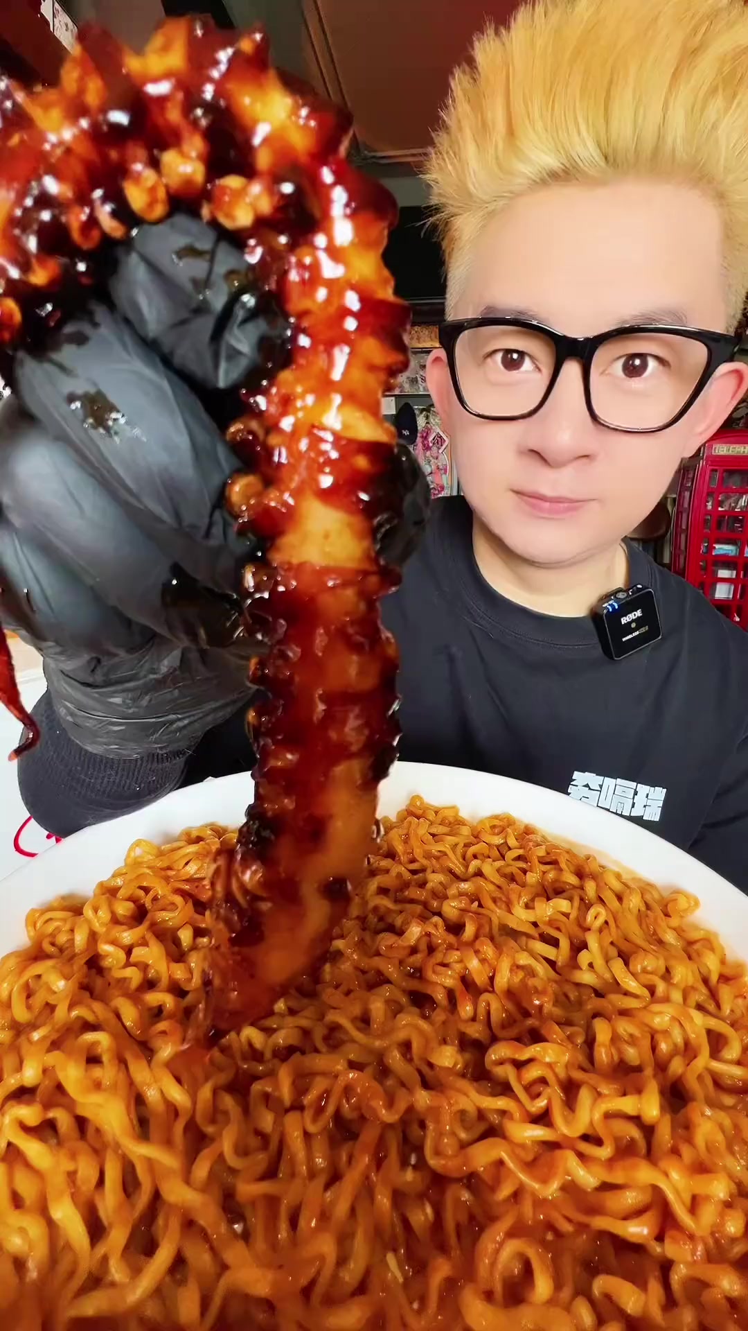 火鸡面搭配脆脆的章鱼足