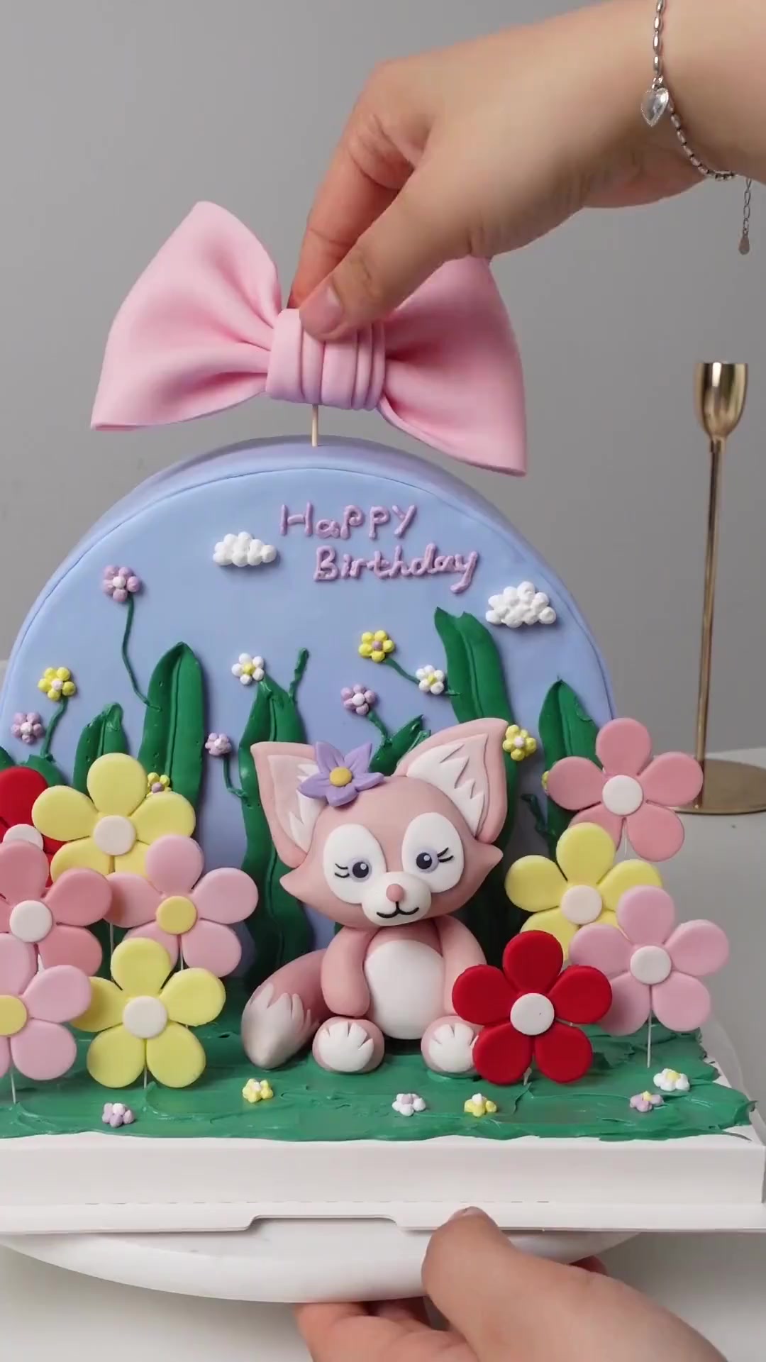 玲娜贝儿花园蛋糕制作教程