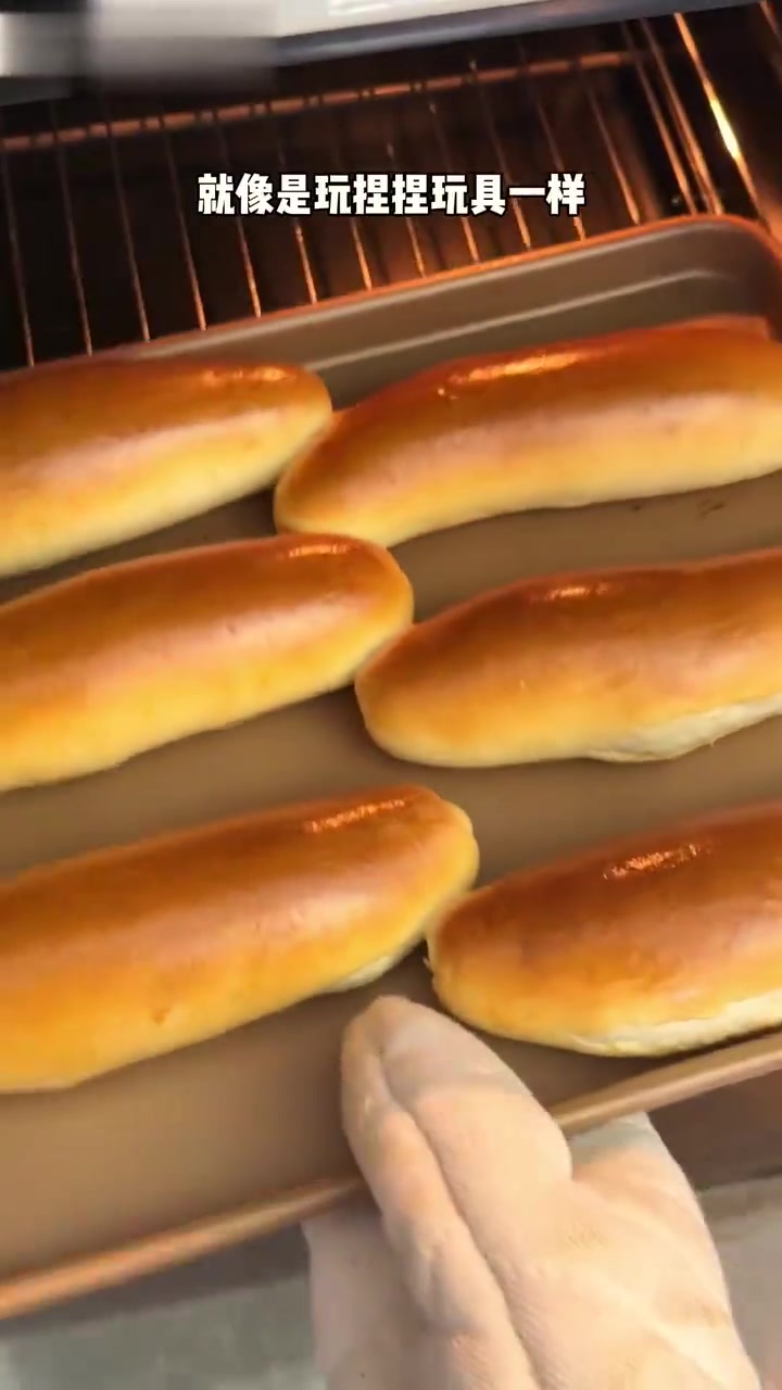 自制热狗面包胚,一次做能吃一周,超幸福!