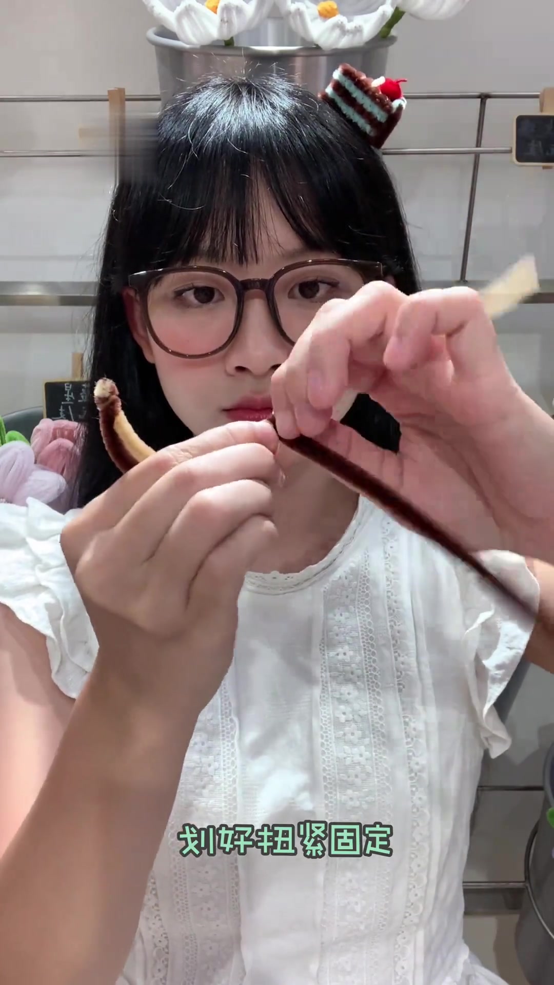两分钟学会!扭扭棒薄荷巧克力蛋糕!