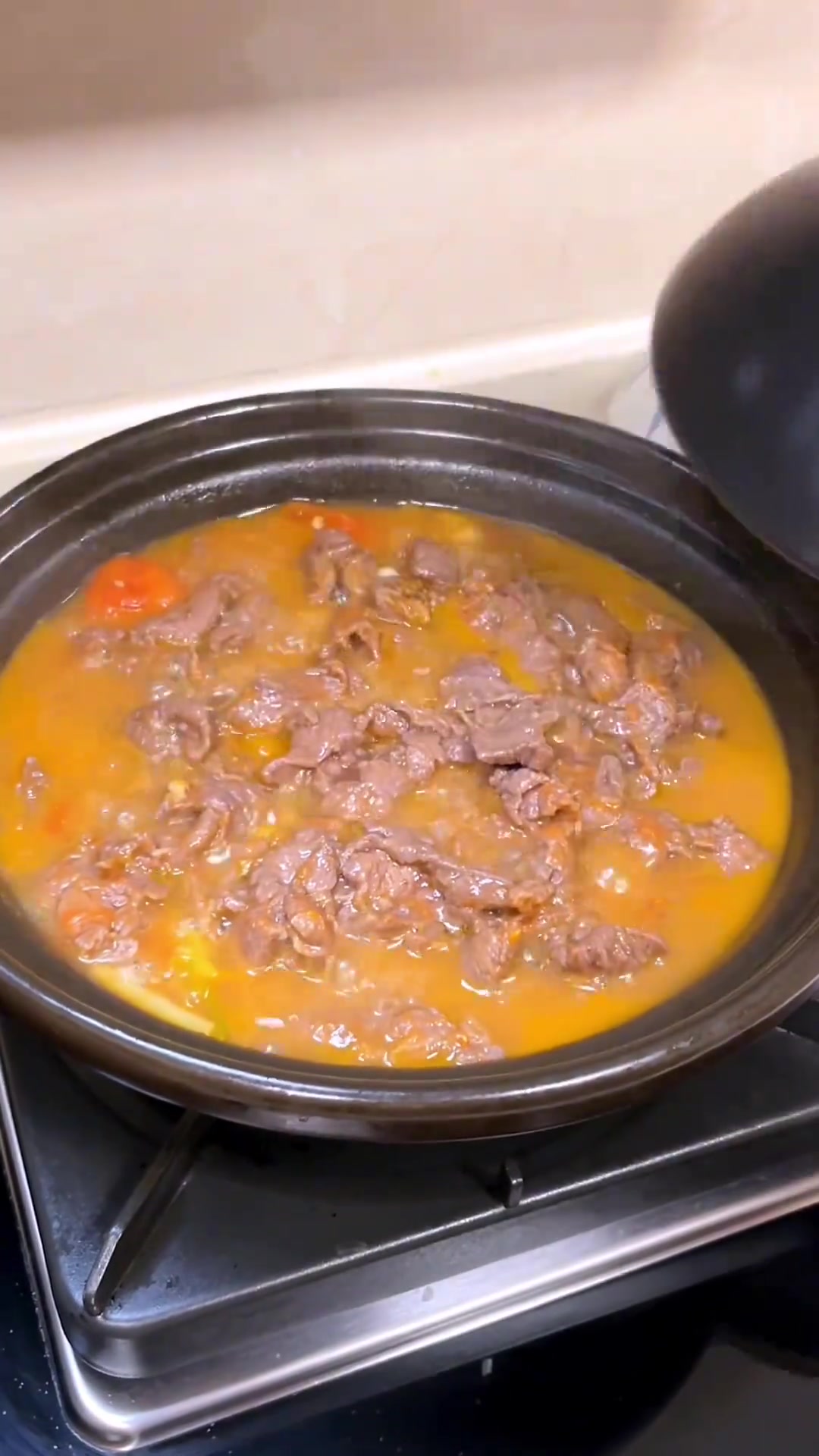 春天孩子长身体，番茄牛肉煲营养美味拌饭香