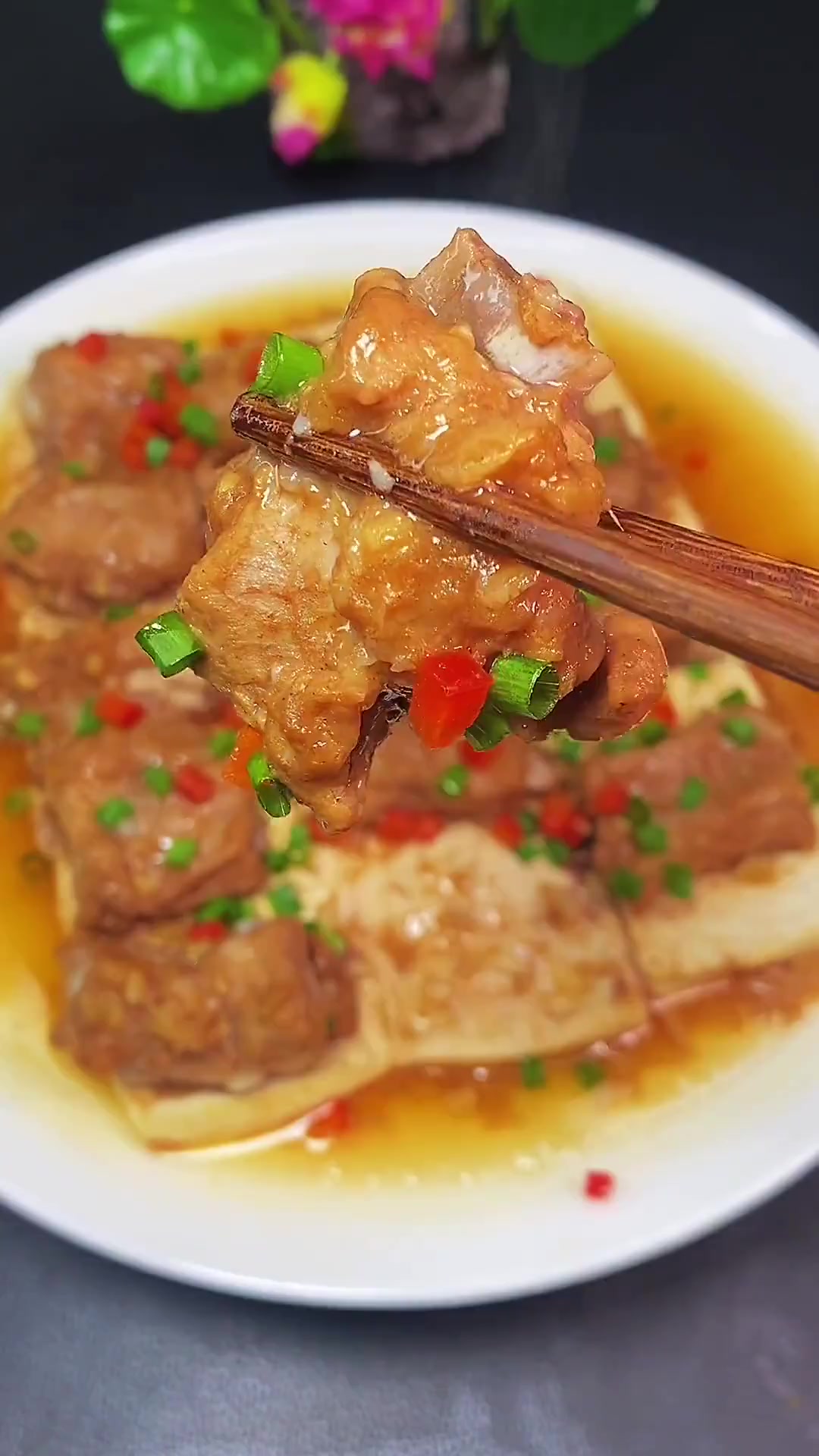 排骨别在红烧了,酱香蒸排骨!