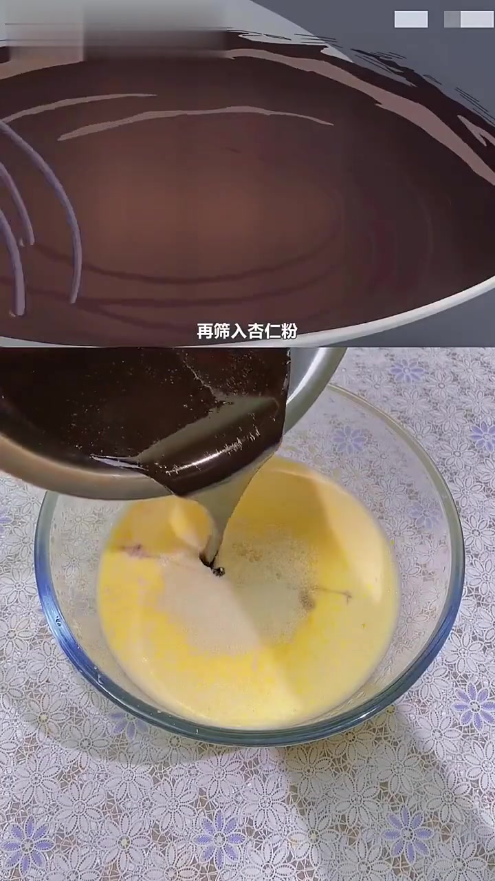 巧克力熔岩蛋糕的动漫美食制作