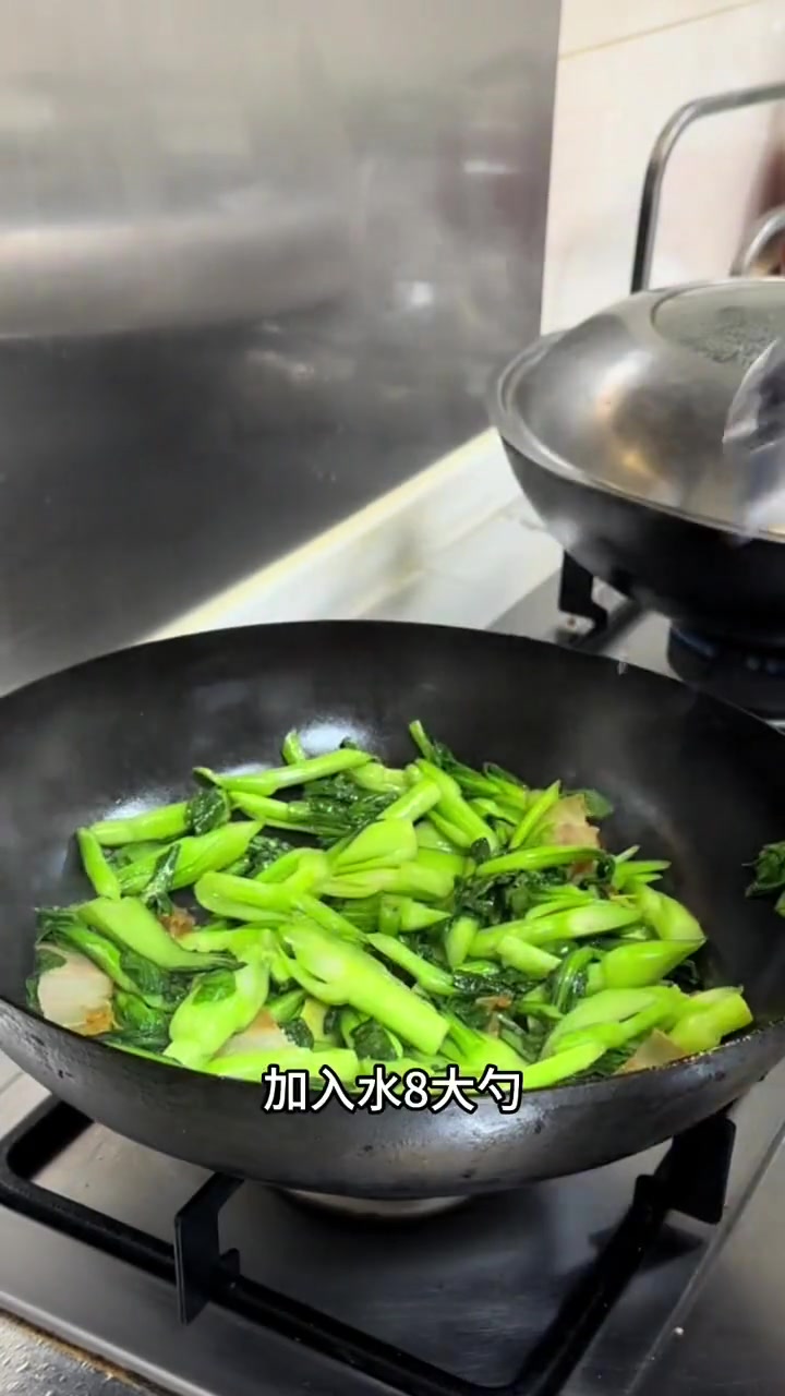 菜苔炒咸肉简单好吃