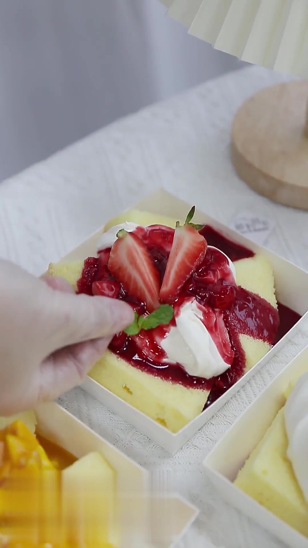 便当盒子蛋糕,4种口味!