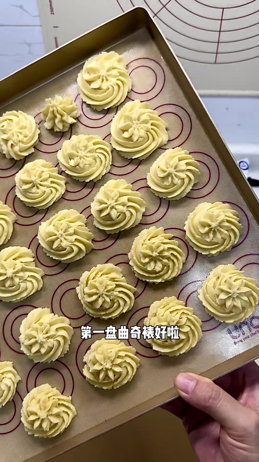 婴儿级别手把手教做黄油曲奇，超简单，中秋快学！