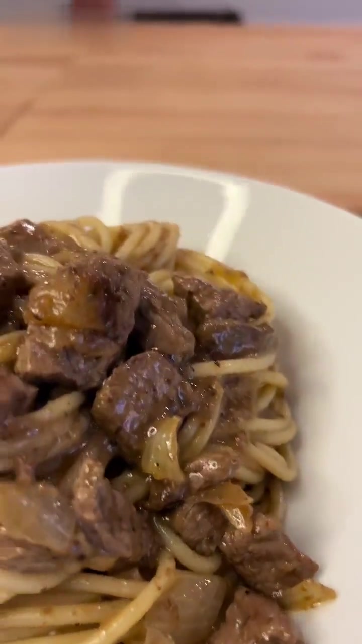 经典黑胡椒牛肉意面，浓郁酱汁超满足