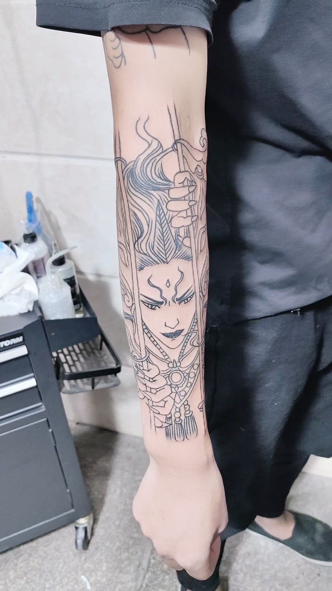 人物纹身手稿 吴江纹身 吴江酷炫纹身