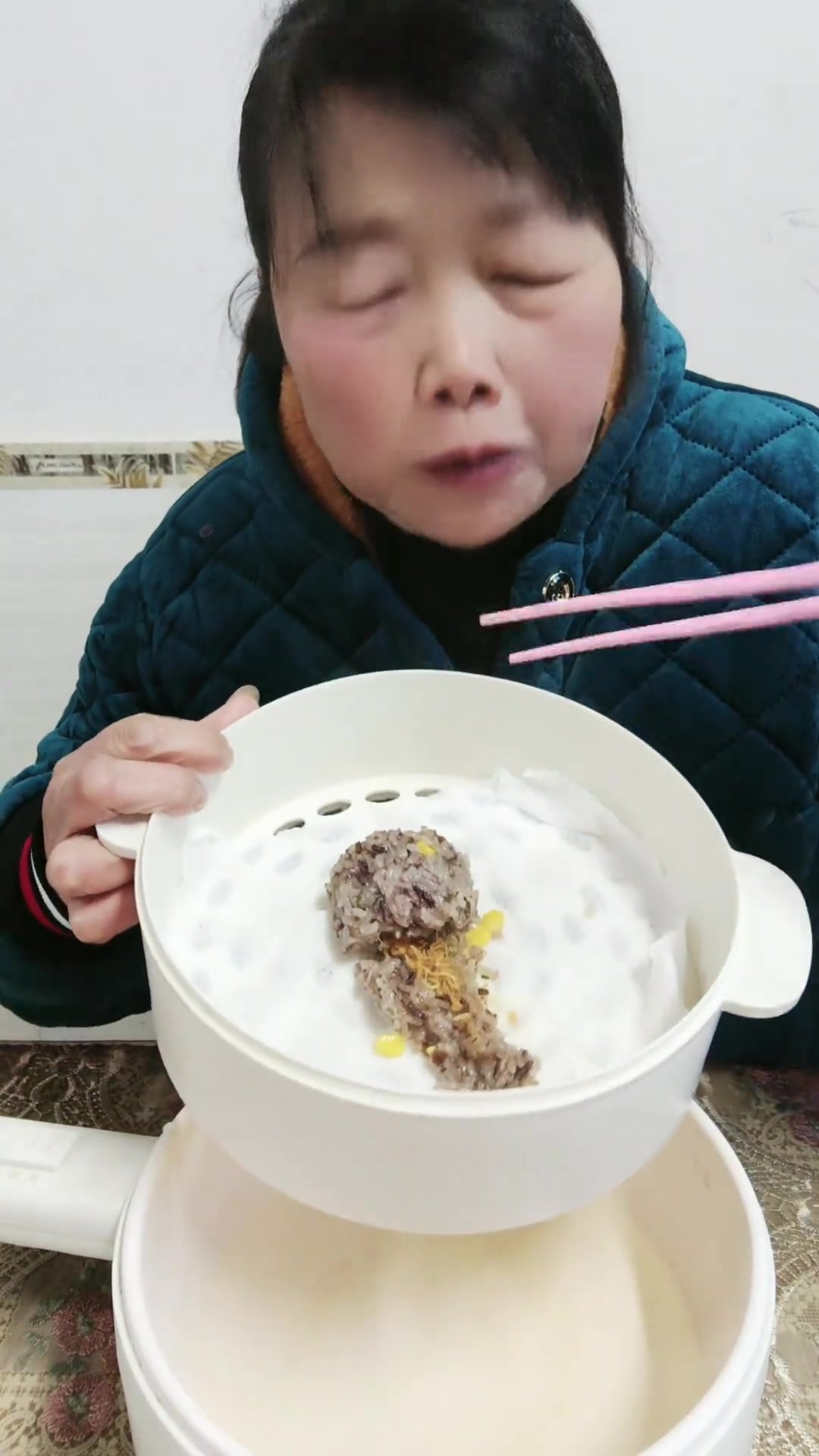 紫米肉松玉米谷物饭团超好吃