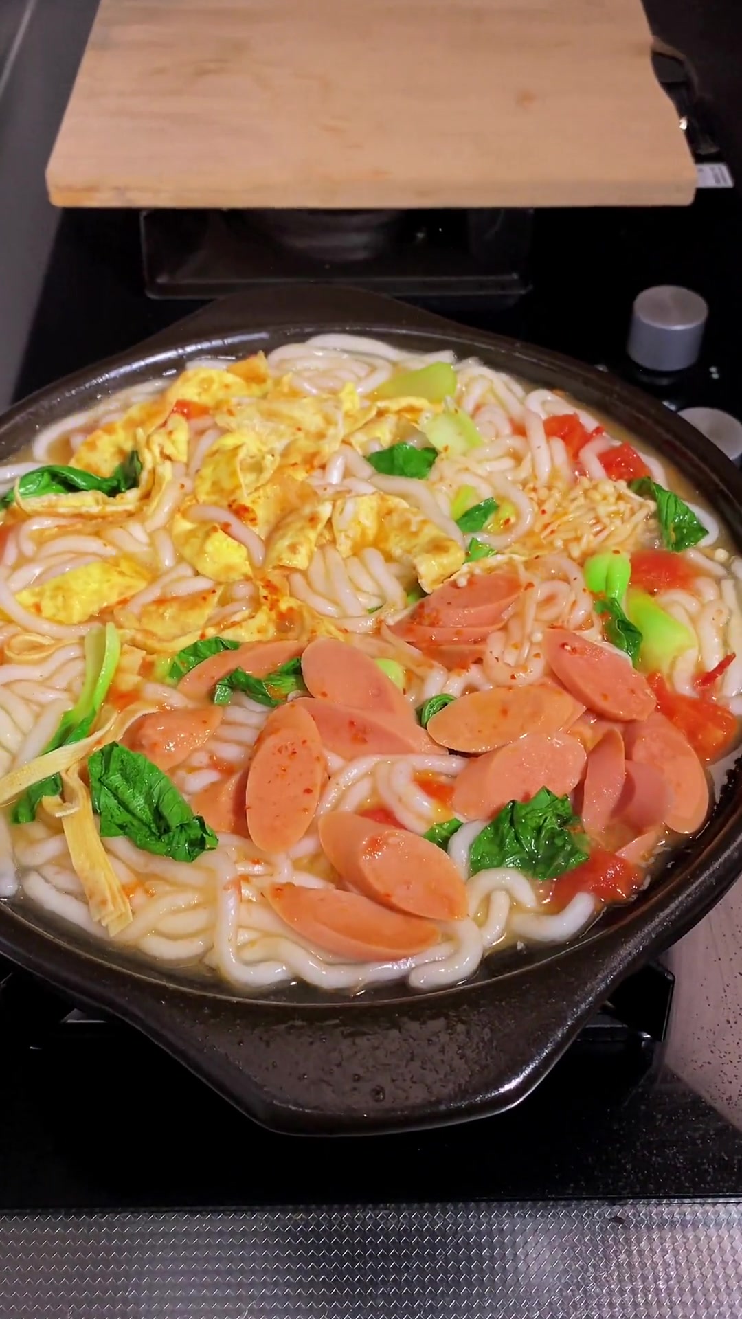 今日砂锅三鲜土豆粉,食材同煮,美味营养又便捷