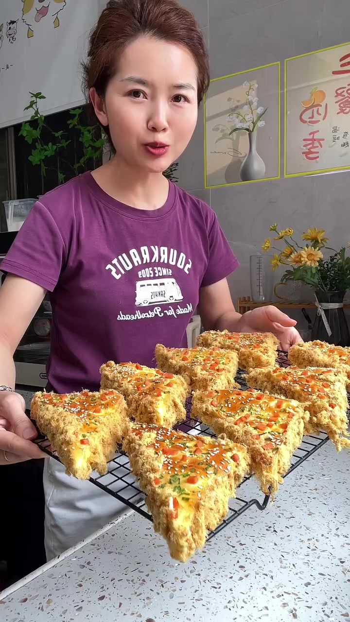 新手一次成功的肉松面包，咸香松软当早餐佳选