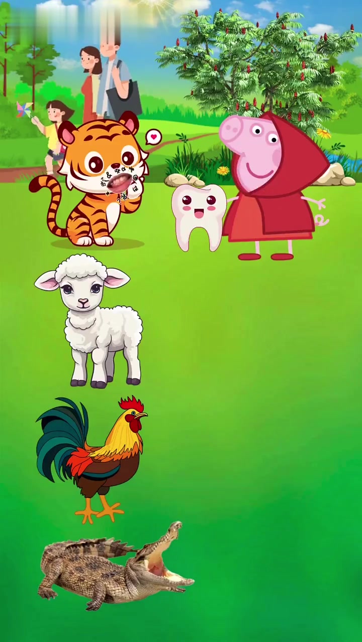 找牙齿:老虎羊公鸡都说不是鳄鱼却说是它的