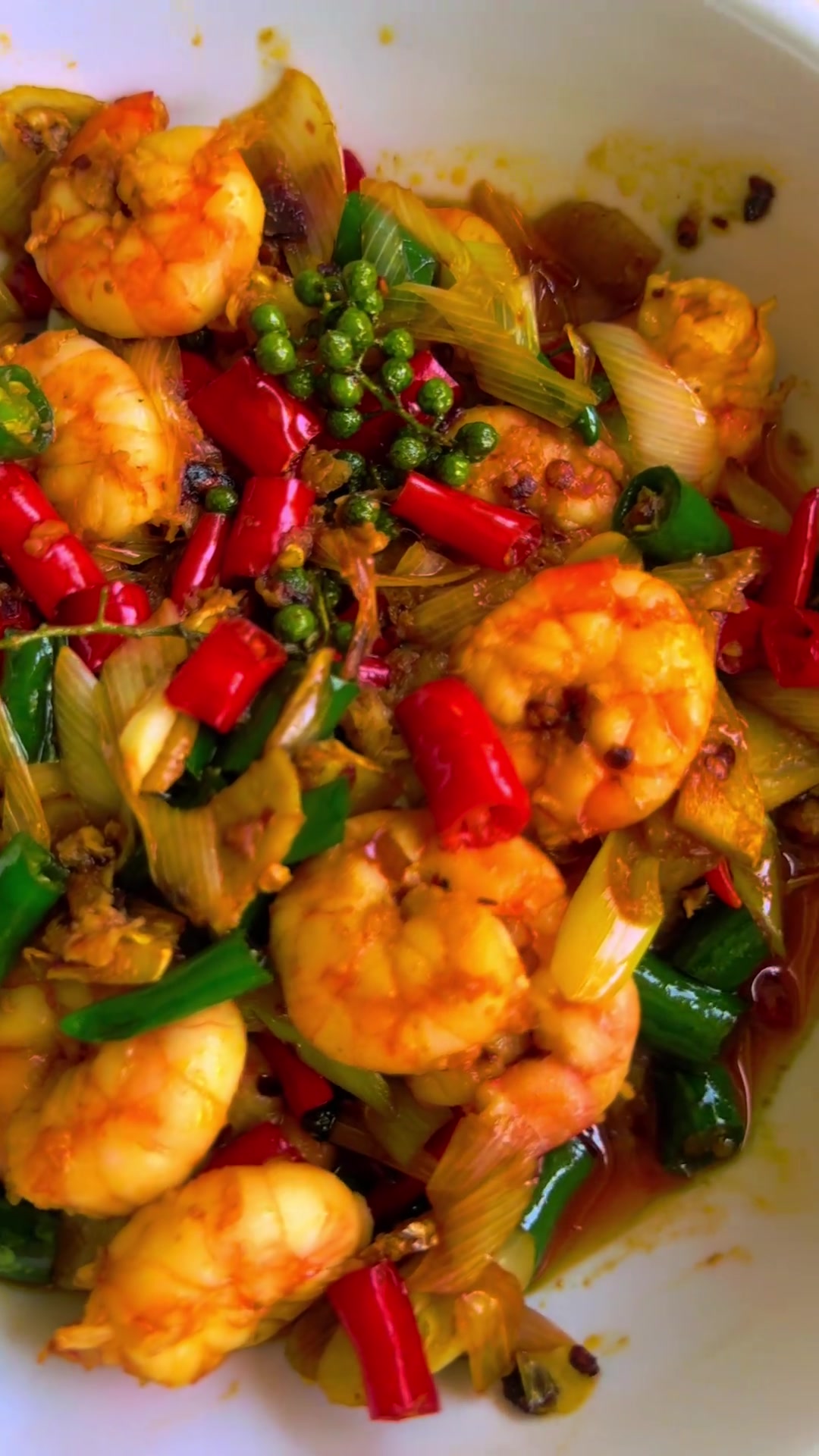 原创鲜椒虾仁的做法