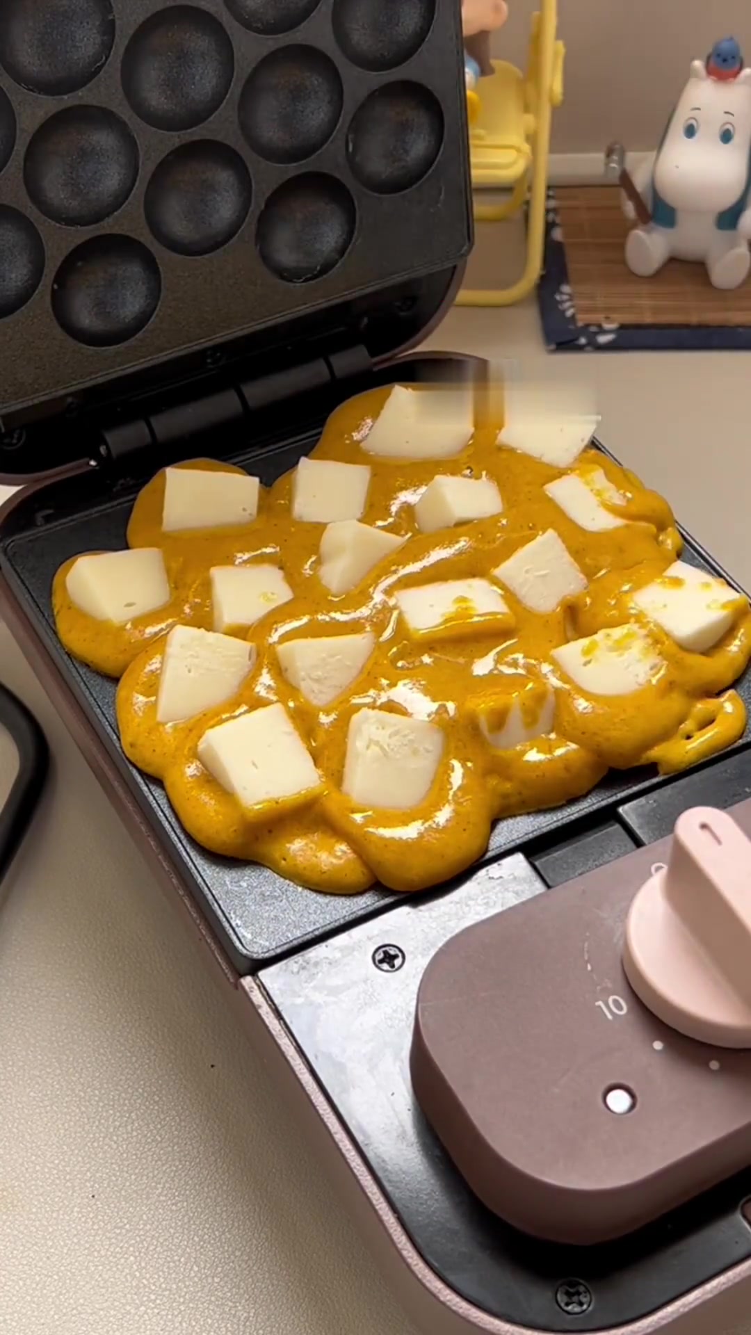 早餐机：今日制作爆浆鸡蛋仔