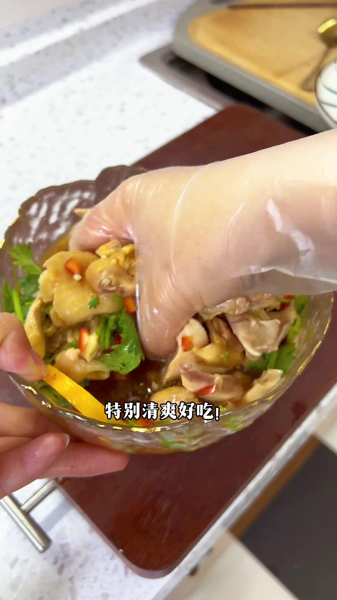 全职妈妈的营养午餐：柠檬手撕鸡、上汤菠菜