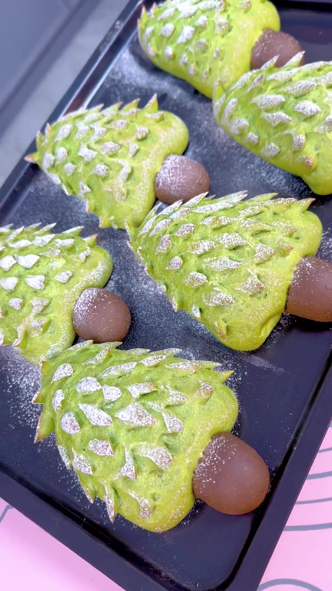 圣诞树芝士培根面包