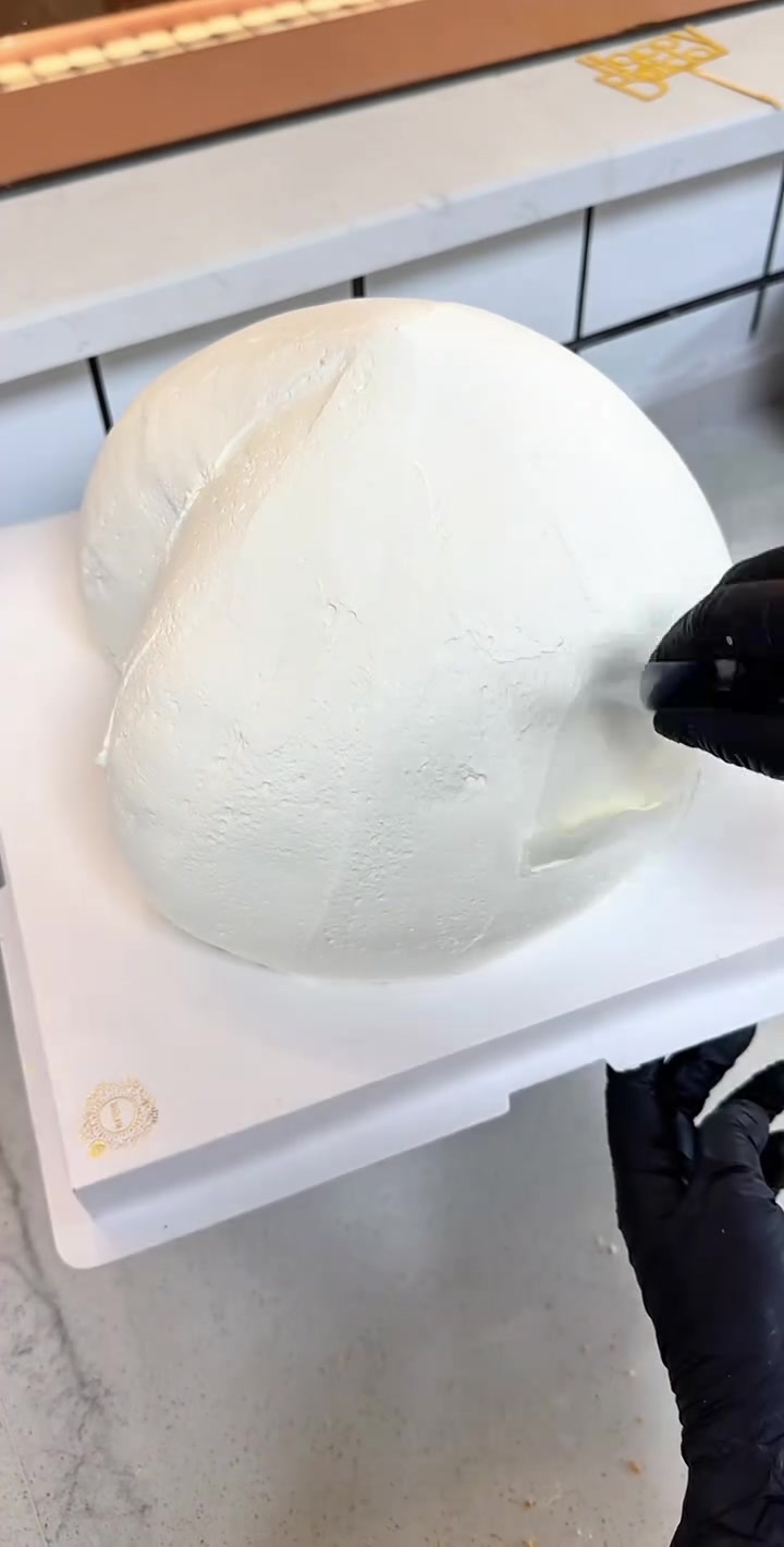寿桃蛋糕制作,送给妈妈的心意!