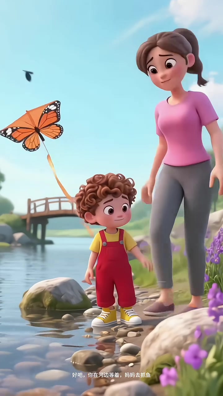 妈妈去捉鱼