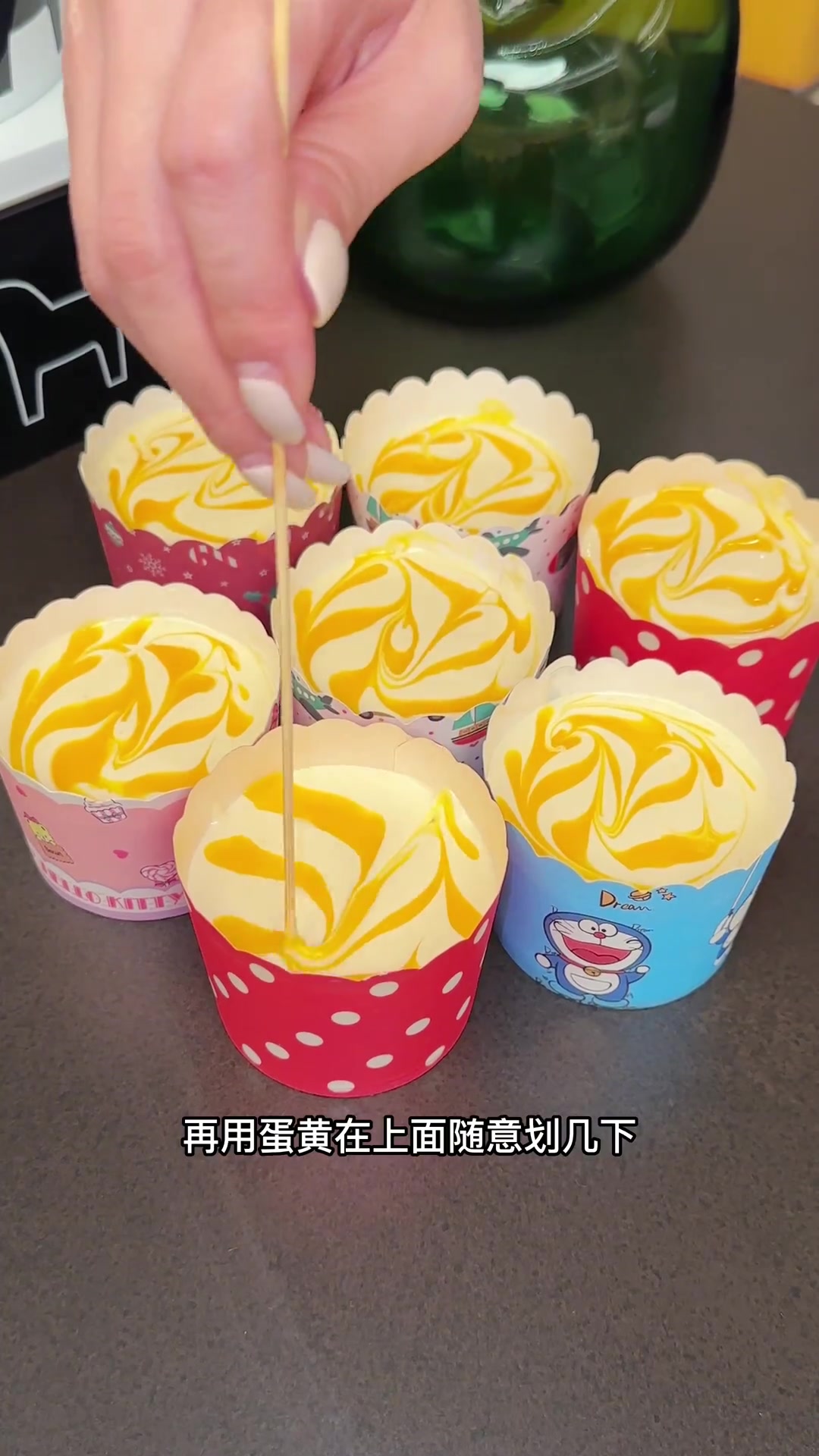 空气炸锅纸杯蛋糕,松软甜香超美味