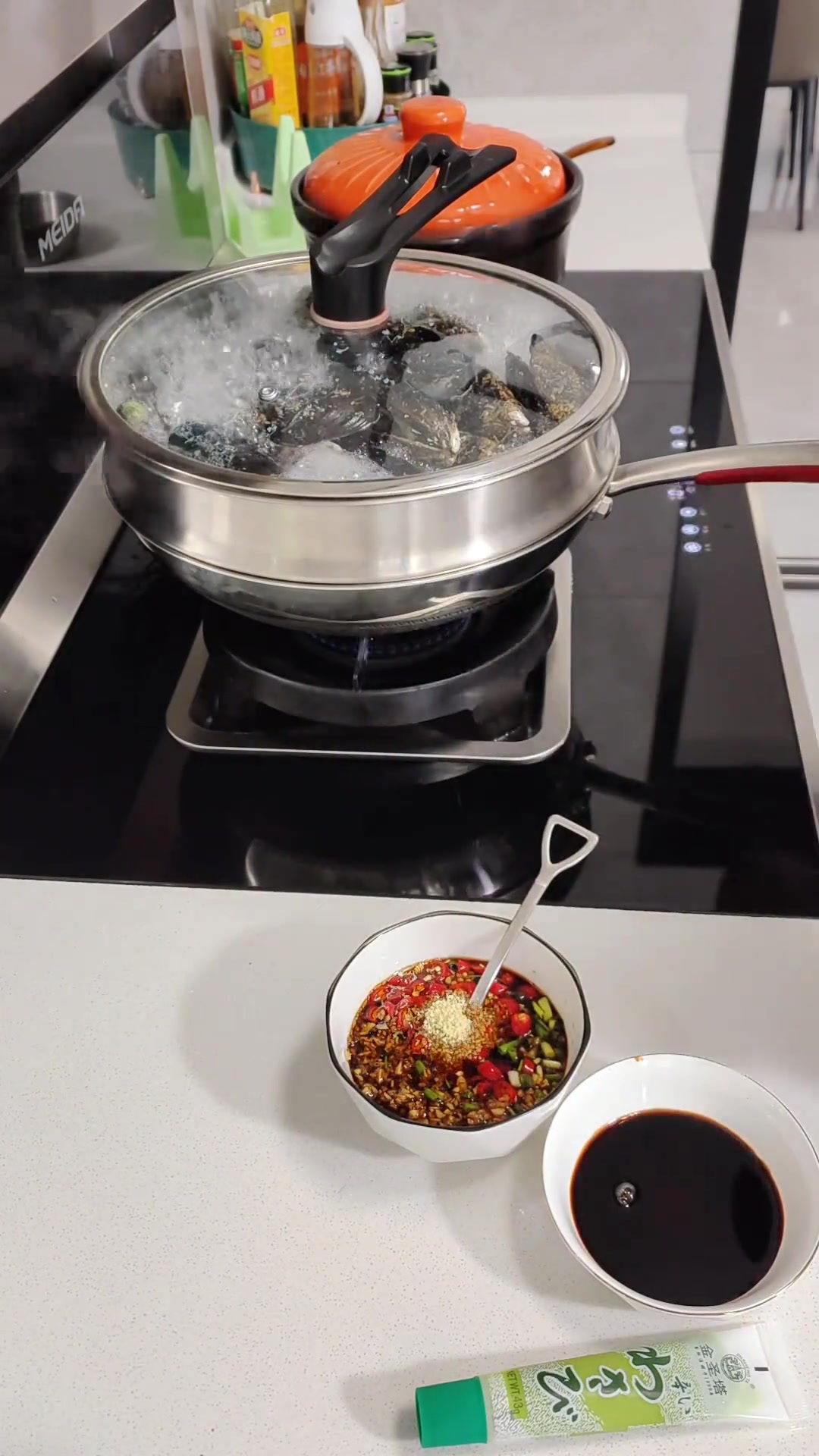 淡菜排骨汤分享家常美食制作与吃法