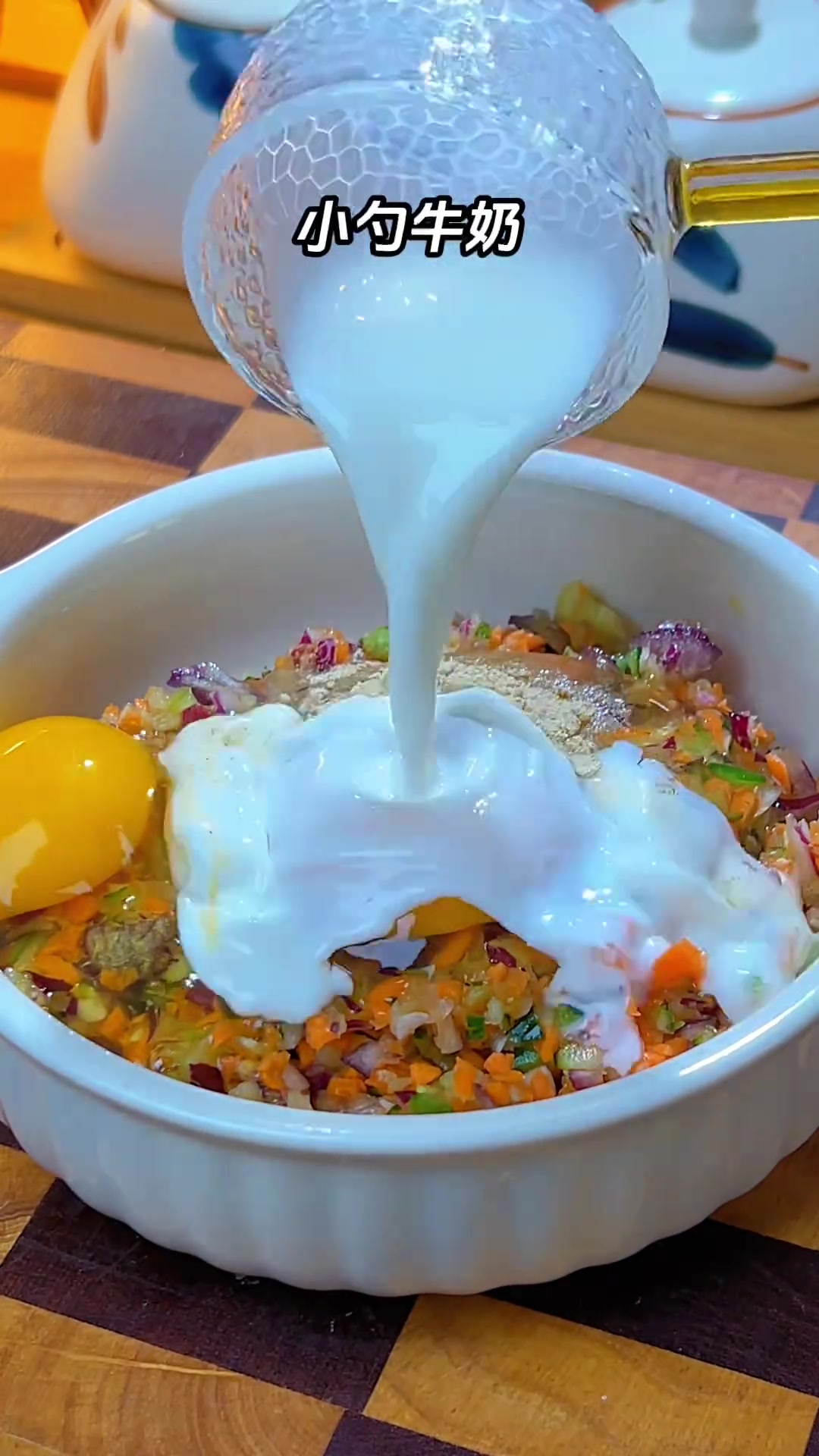 蔬菜厚蛋烧,5分钟搞定美味饱腹早餐!