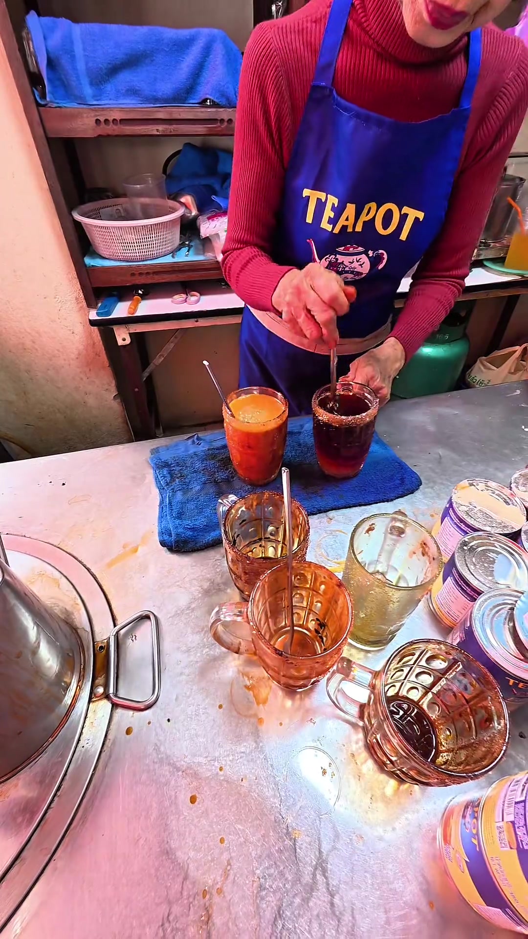 泰语夹子之曼谷超火的红唇阿姨家泰式奶茶