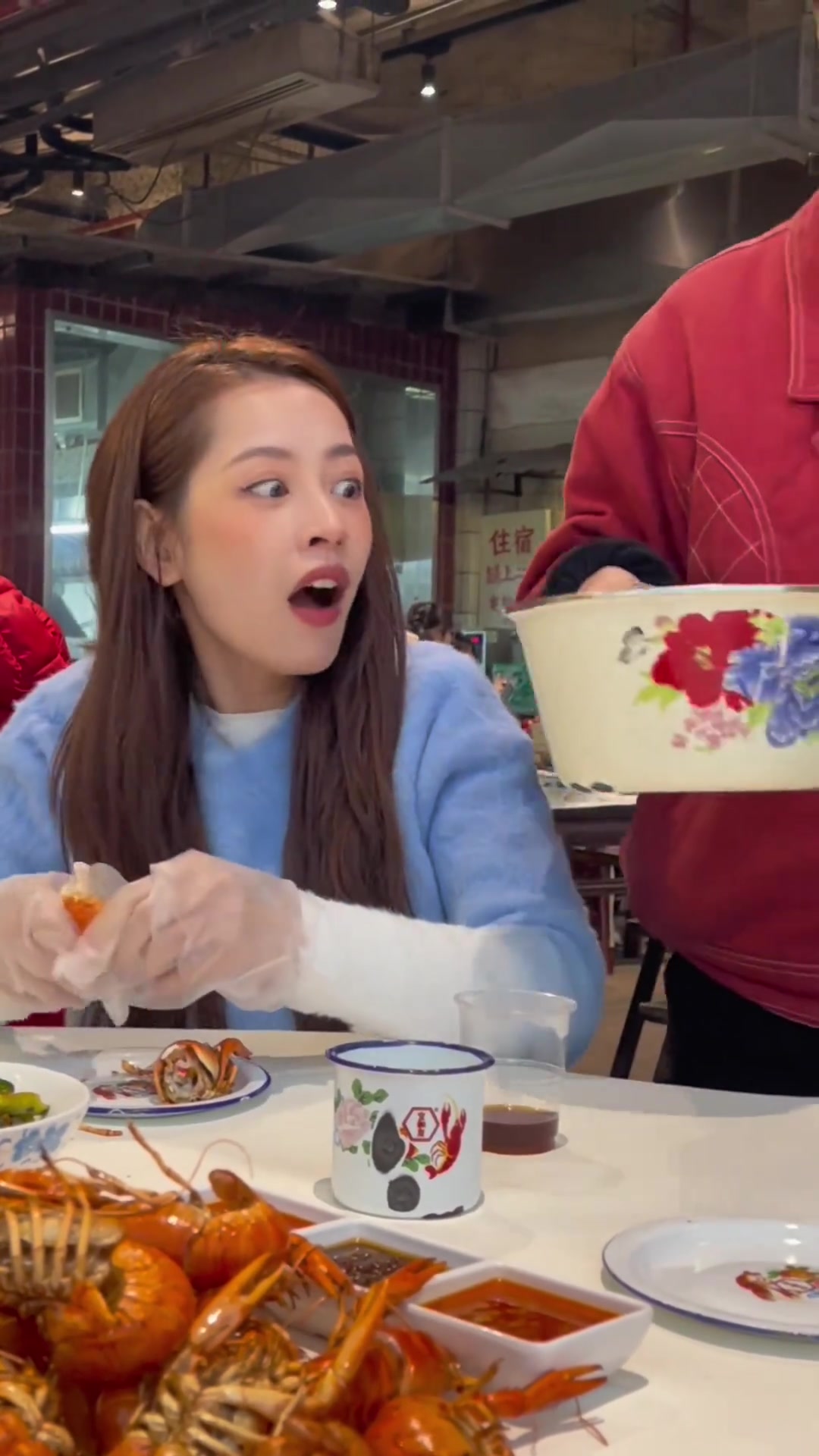 大家女生节快乐又馋小龙虾了你们晚饭吃了什么