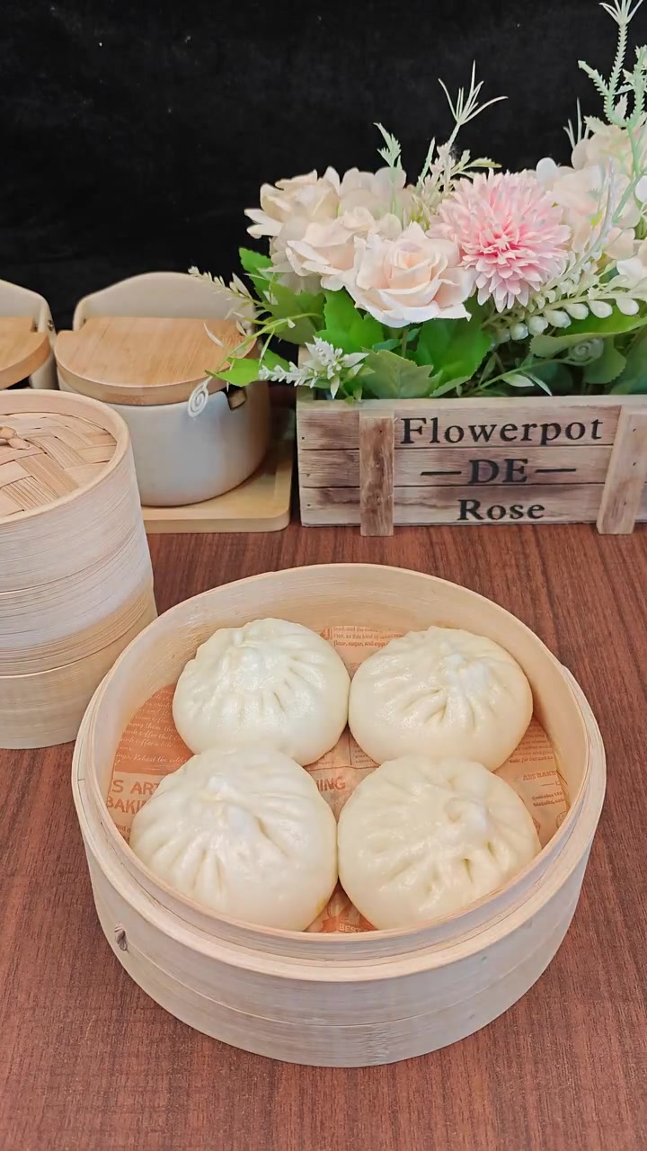手工包子50g梅干菜肉包