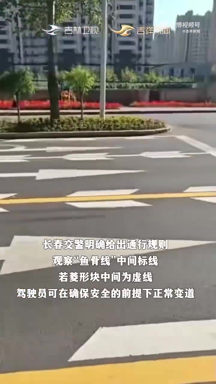 长春多条街路施划“鱼骨线”，交警权威解读，这样走不违规！