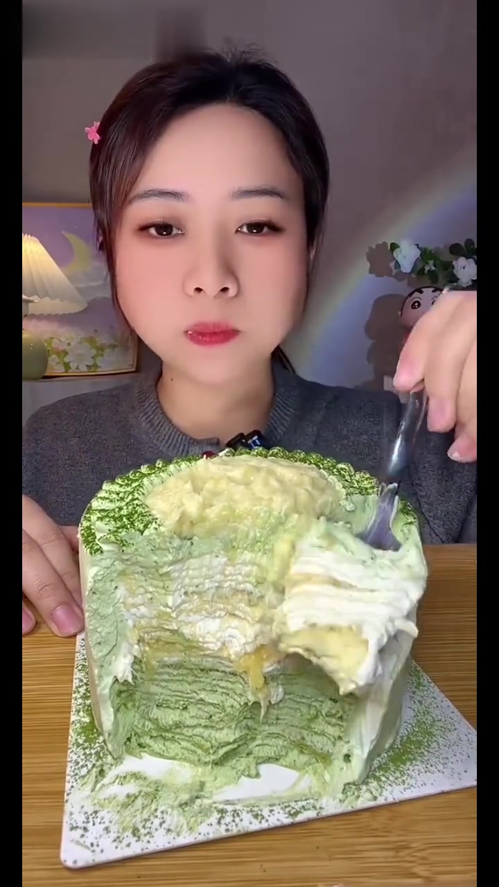 抹茶法式千层,小蛋糕甜品局