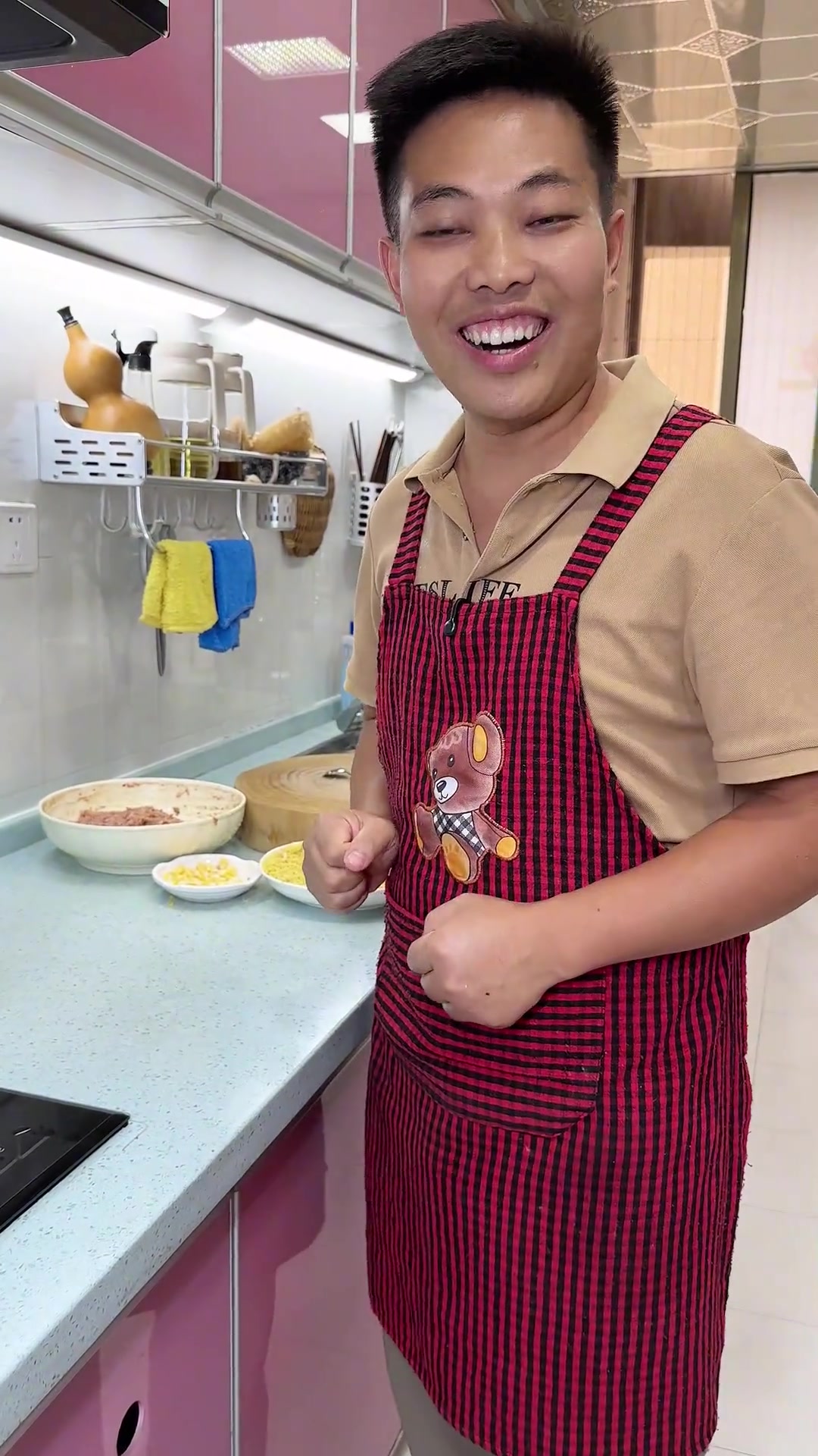 家庭版小米蒸肉丸做法,味道超好吃