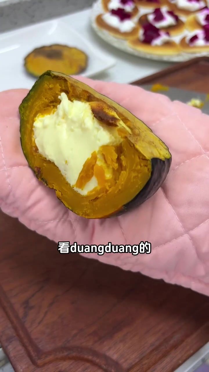 给司机师傅和小学生做早饭|南瓜烤蛋奶、火龙果松饼、牛奶燕麦粥