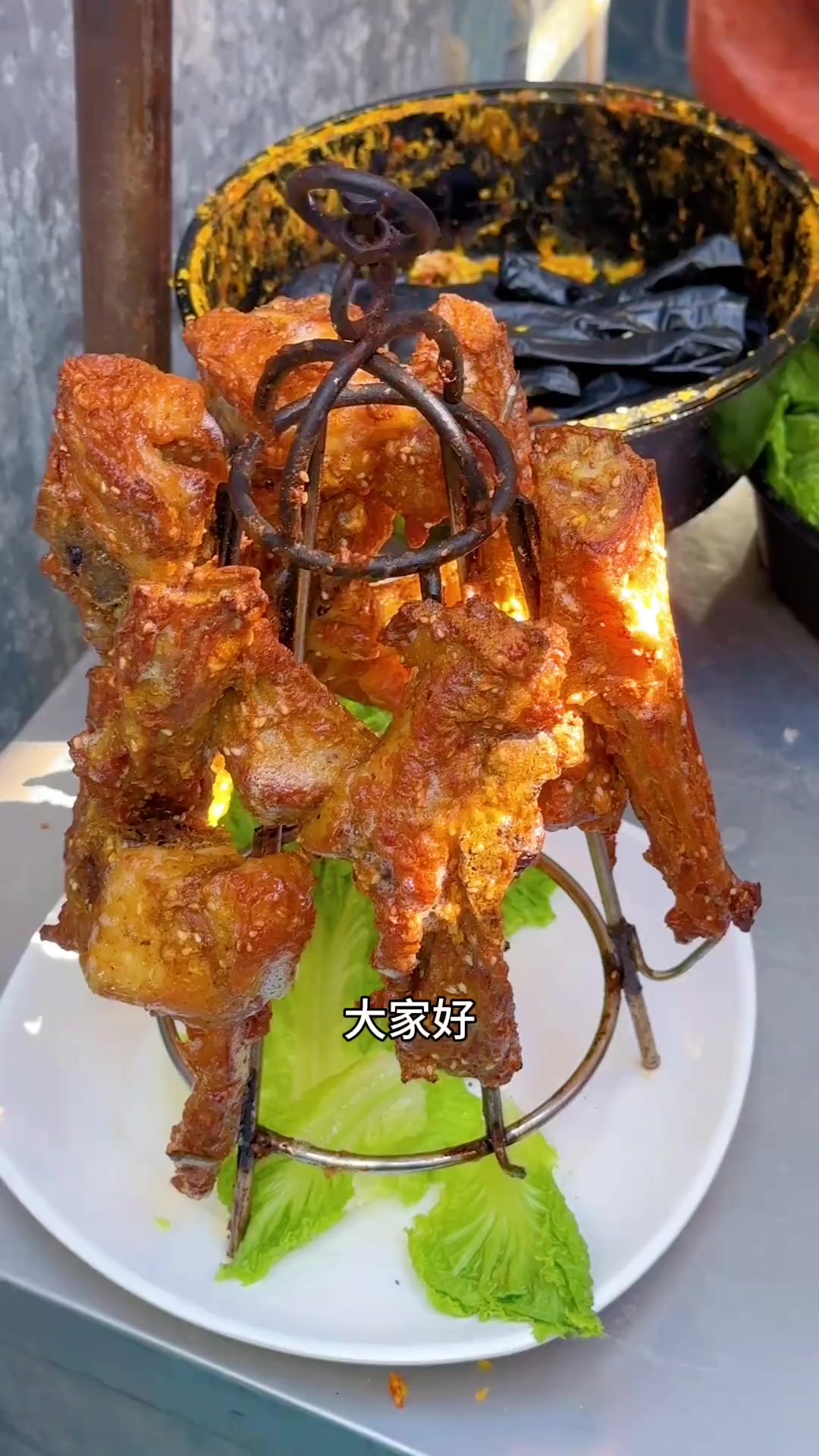 架子肉的做法串你们学会了吗？