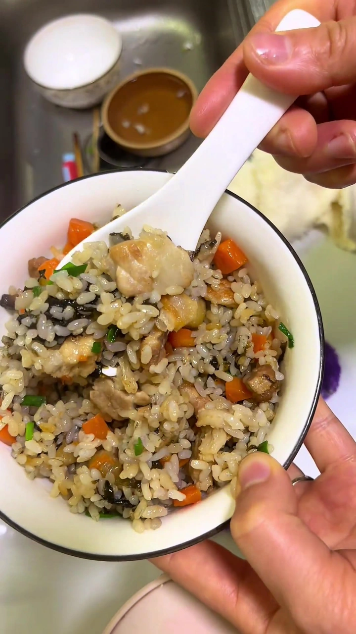 莆田特色咸饭,中午来个紫菜咸饭,真的超好吃