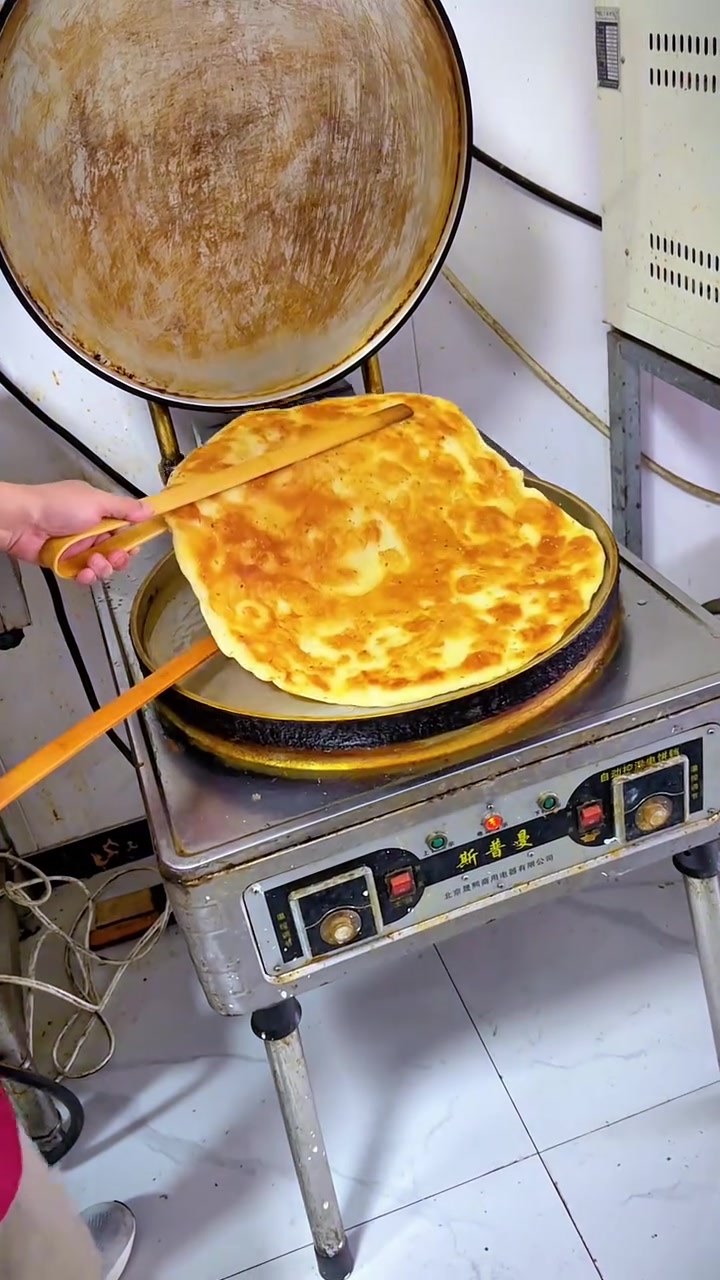 葱油饼制作过程