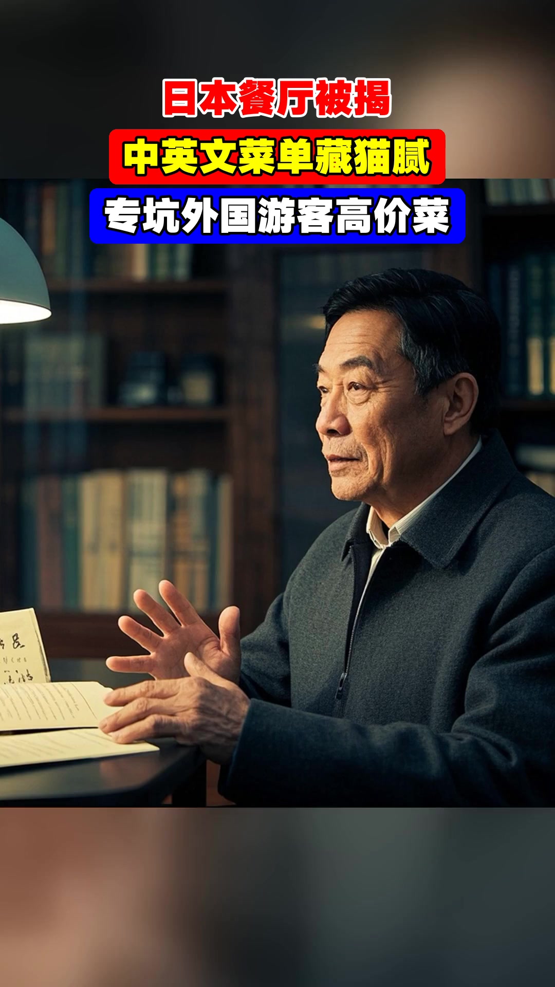 日本餐厅被揭,中英文菜单藏猫腻,专坑外国游客高价菜