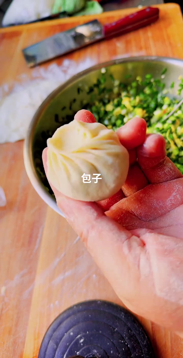 超香韭菜包子教程!从和面到出锅全流程分享