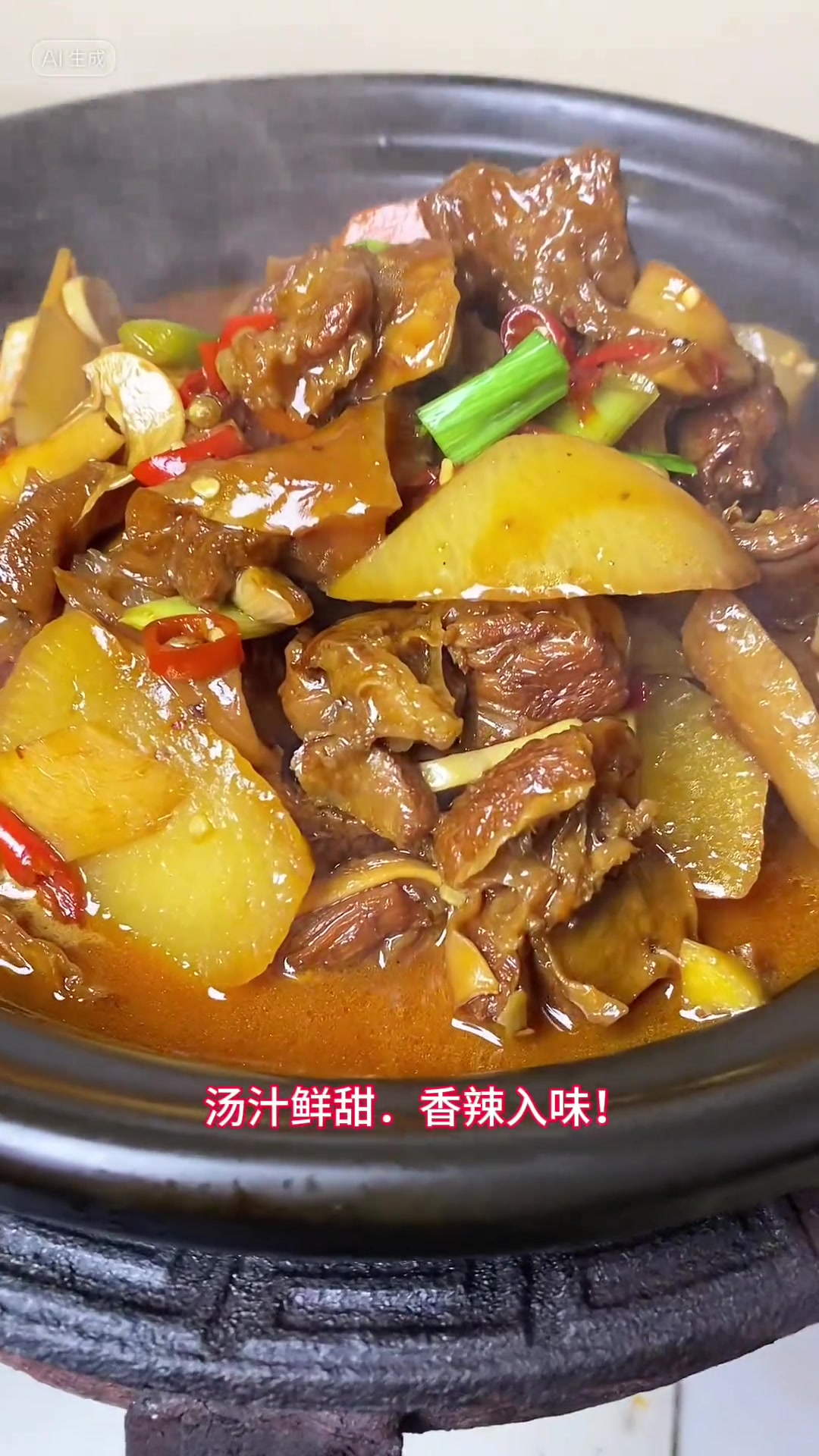 这样做岀来的萝卜牛腩煲.太好吃了