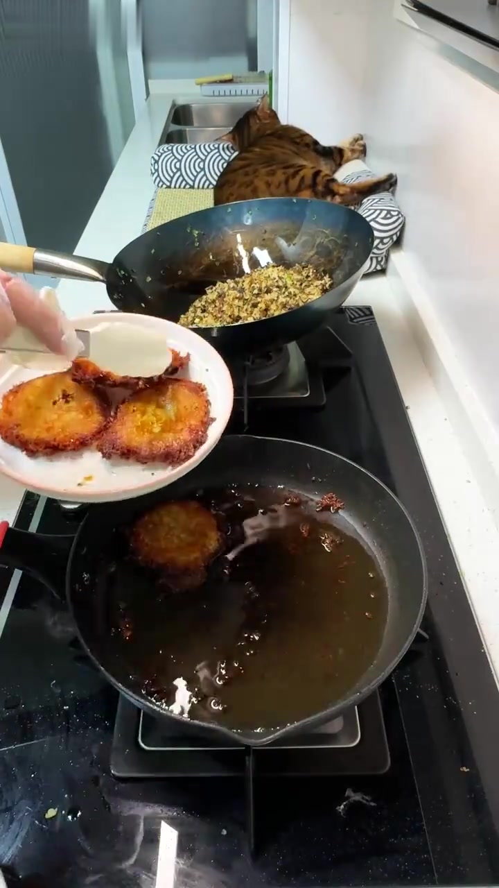 贵州盐菜脆哨炒饭VS洋芋粑丨贵州宵夜美食!