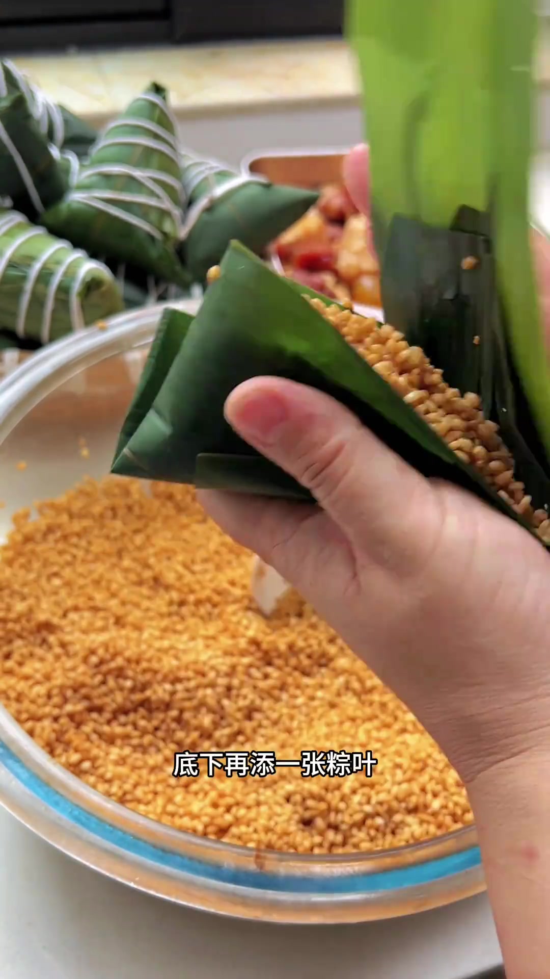 嘉兴特色肉粽,咸香入味,满口肉香