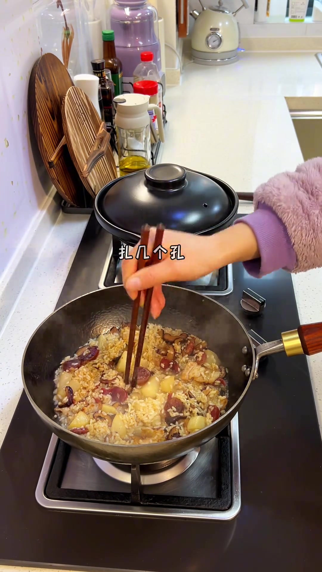 冬季时令菜:萝卜腊肠焖饭+醪糟朱雀汤,萝卜超好吃