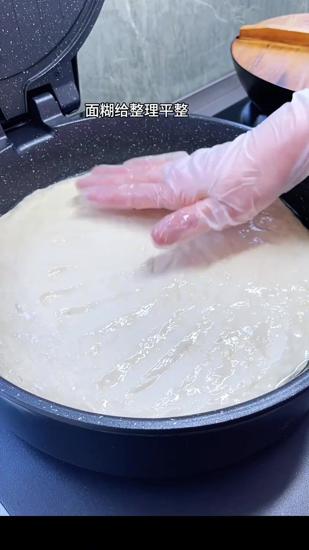 懒人用电饼铛做发面饼,不揉面擀面不糊底
