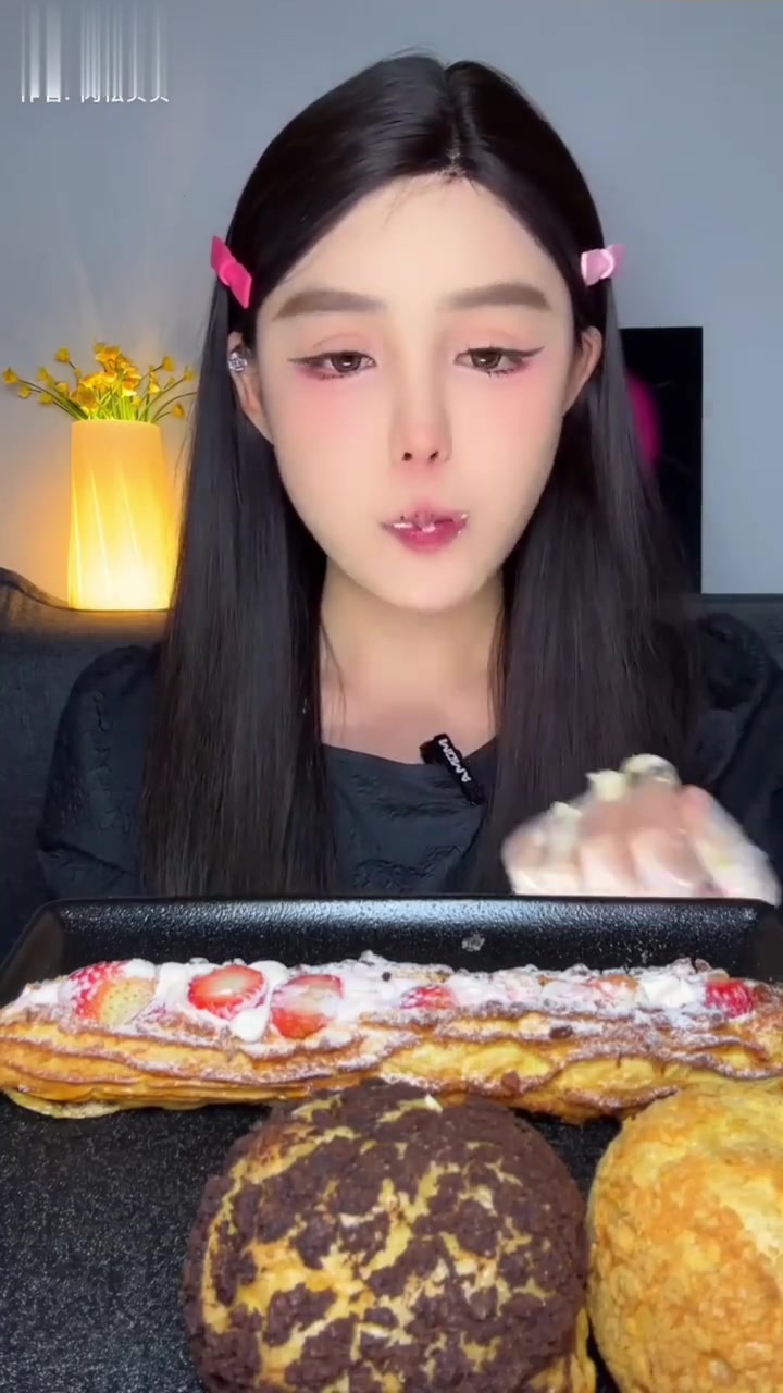 肉松贝贝4.7西树泡芙局,酥脆但奶油馅少