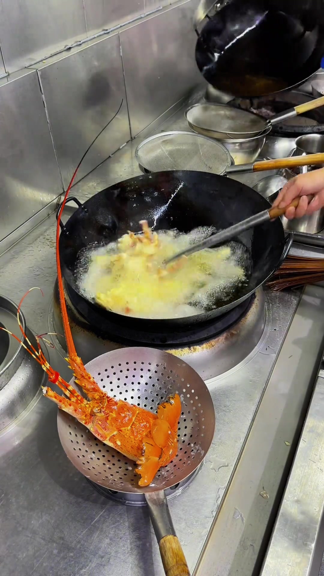 粤菜豪哥操作大花龙虾做法看看如何!