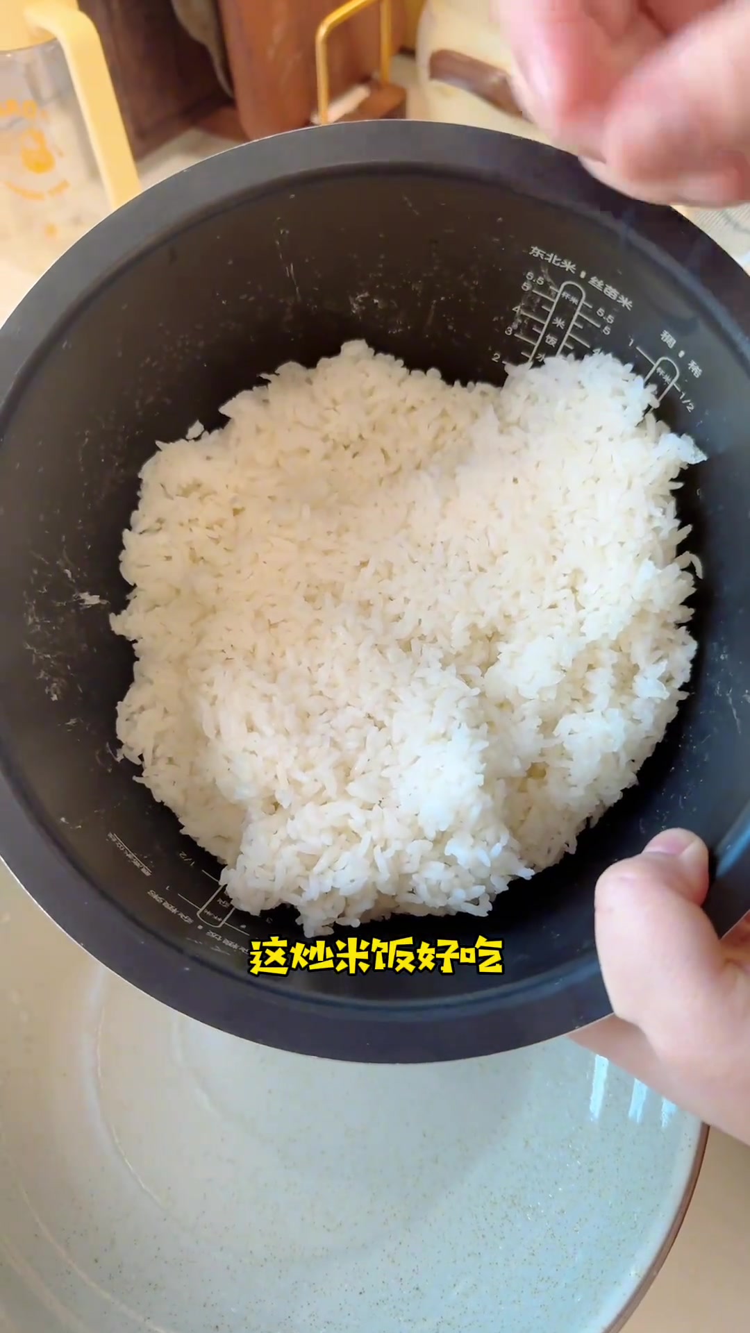 第一次用猪油炒米饭,超好吃,快来试试!