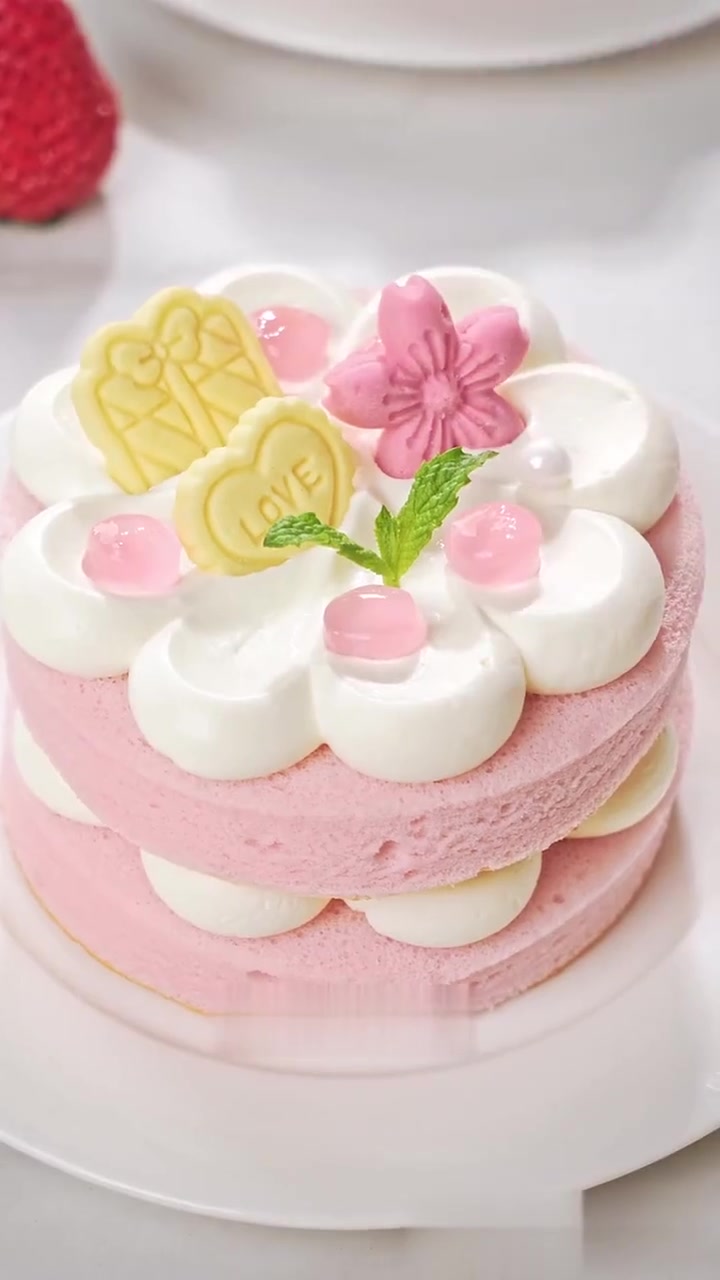 ins风小蛋糕|迷你花朵蛋糕妇女节送给最爱的妈妈吧~