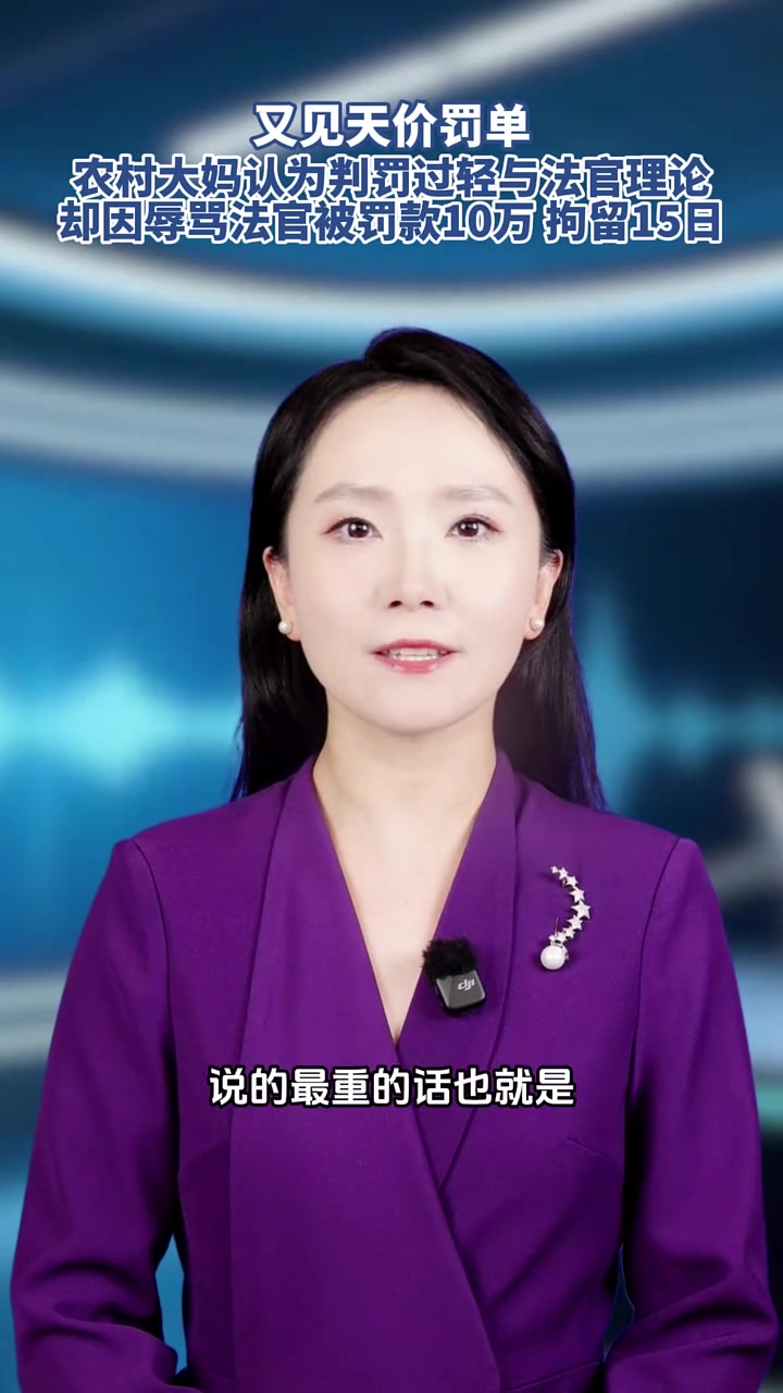 一位山东临沂的农村大妈因为不满法院判罚,在执行大厅里与法官发生言语冲突,结果不仅被拘留15
