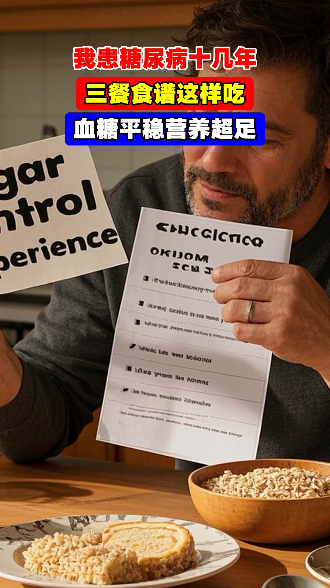 我患糖尿病十几年,三餐食谱这样吃,血糖平稳营养超足