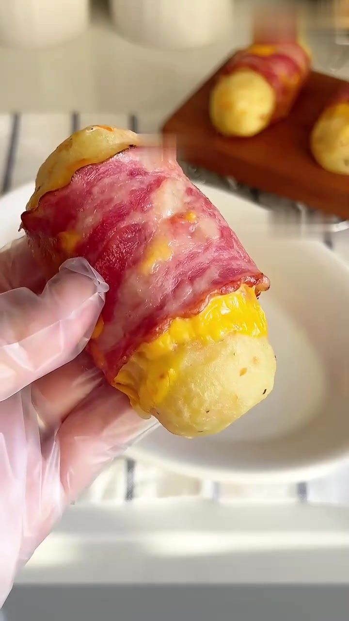 土豆的神仙吃法+1培根芝士土豆泥卷低卡饱腹